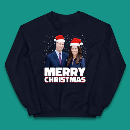 Prince William & Kate Merry Christmas Kids Jumper