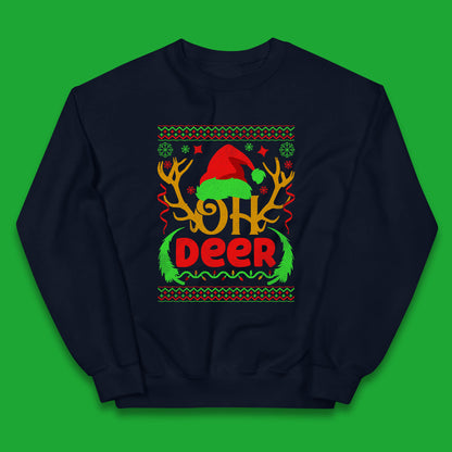 deer antlers christmas jumper
