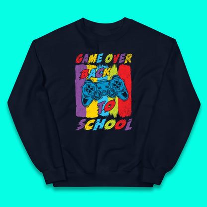 Game Over Return to the Halls of Learning Back To School Kids Study Gift Kids Jumper