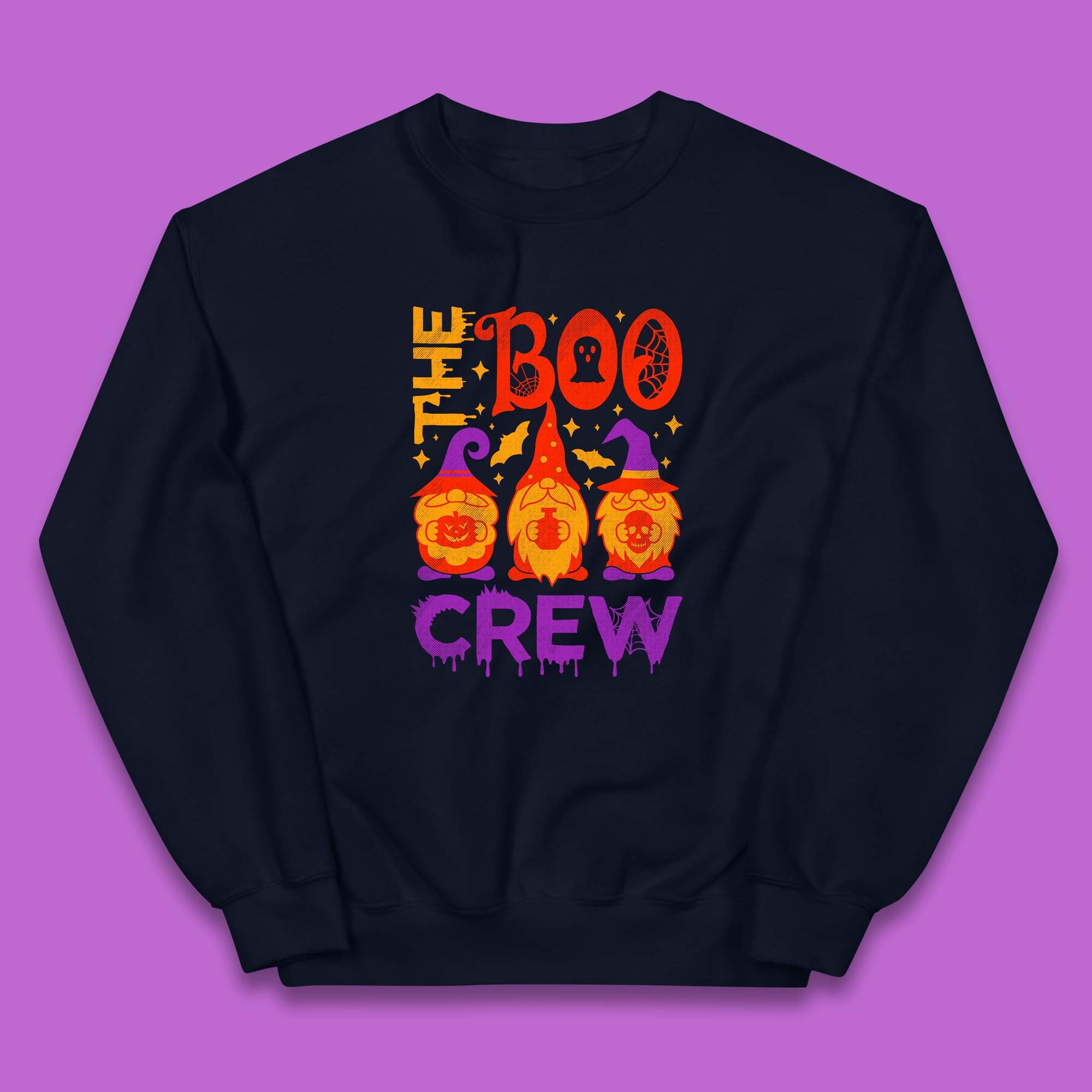 The Boo Crew Halloween Gnomes Squad Horror Scary Spooky Matching Costume Kids Jumper