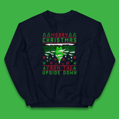 merry christmas from the upside down tree jumper