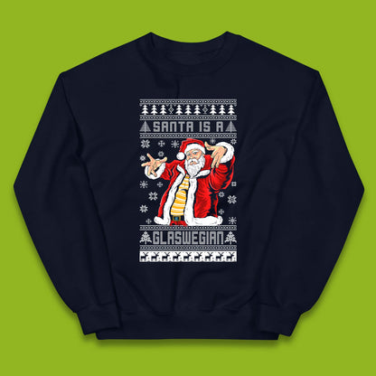 Santa Is A Glaswegian Christmas Kids Jumper