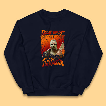 Friday The 13th Happy Halloween Jason Voorhees Halloween Horror Movie Character Kids Jumper