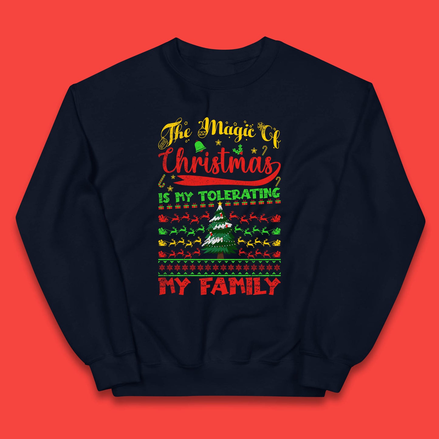 christmas quote jumper