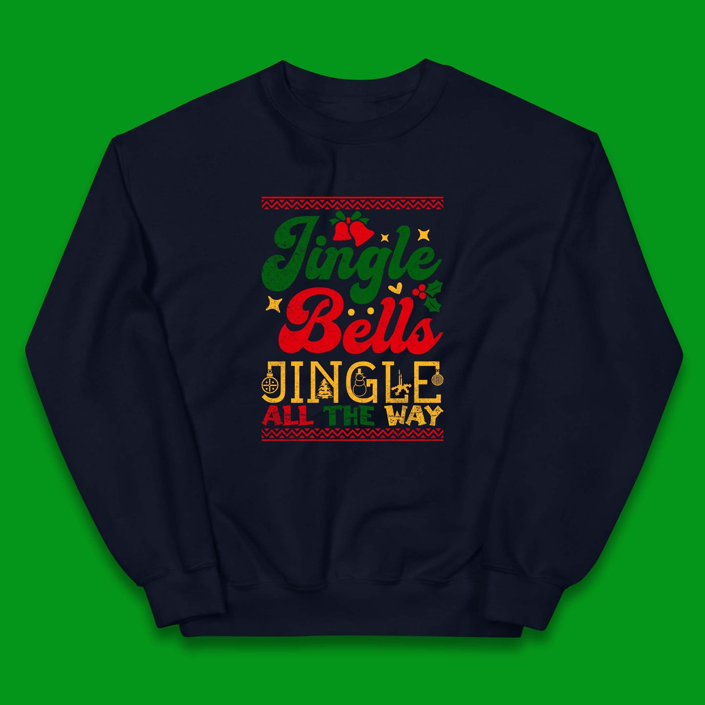 jingle bell christmas kids jumper