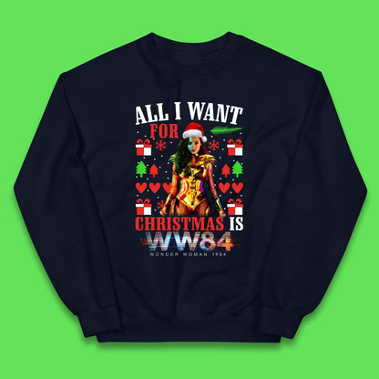 Wonder Woman 1984 Christmas Kids Jumper