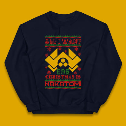 Want Nakatomi For Christmas Kids Jumper