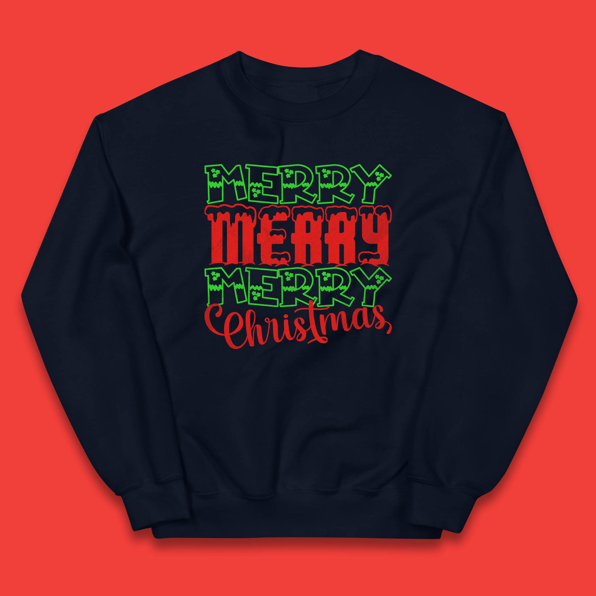 merry merry merry christmas jumper