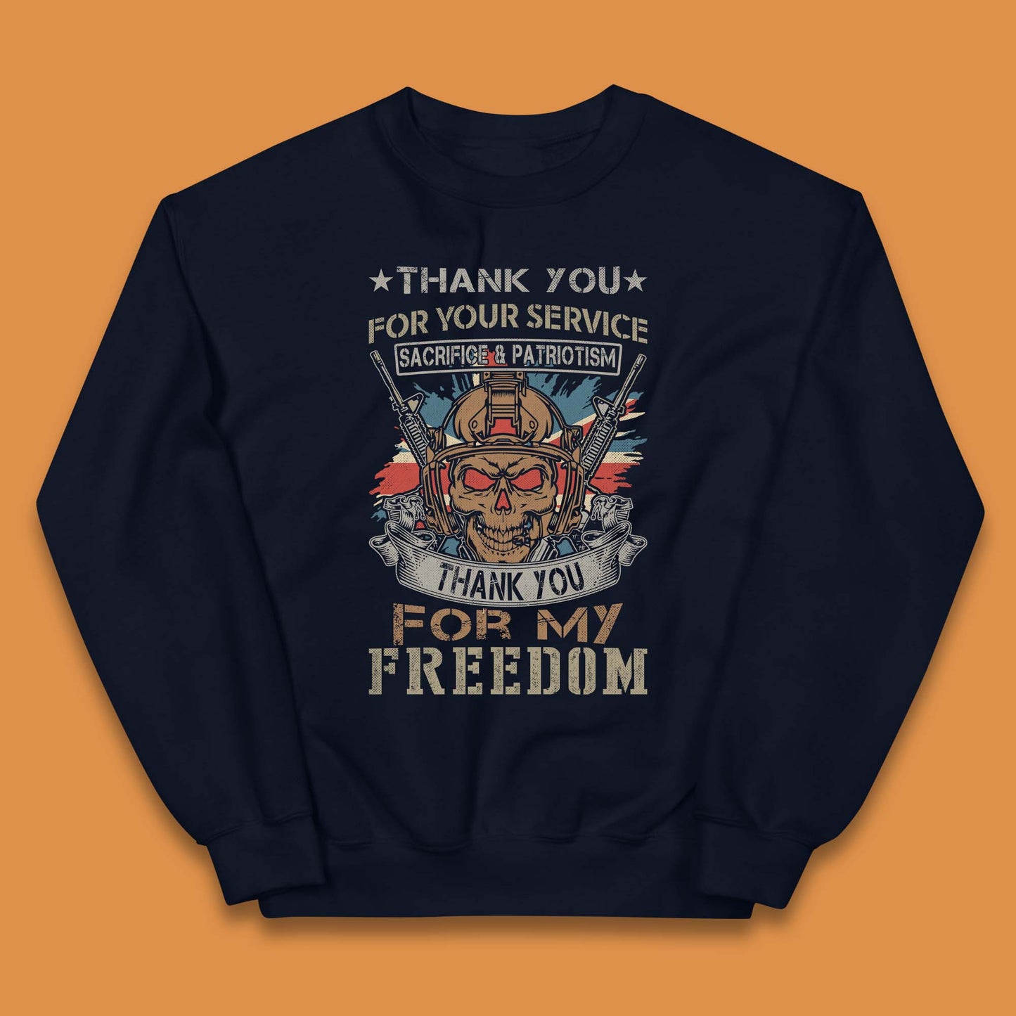 Thank You For My Freedom Kids Jumper