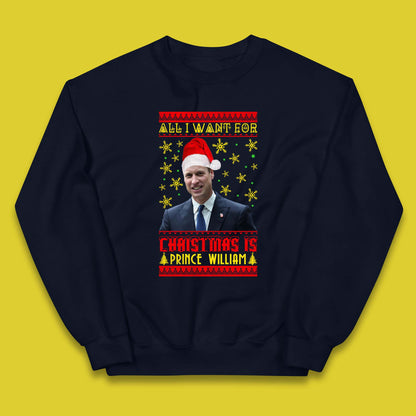 Want Prince William For Christmas Kids Jumper