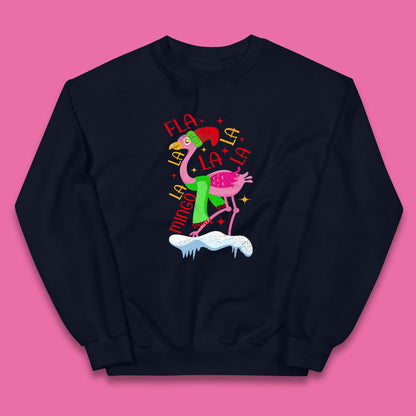 pink flamingo christmas jumper