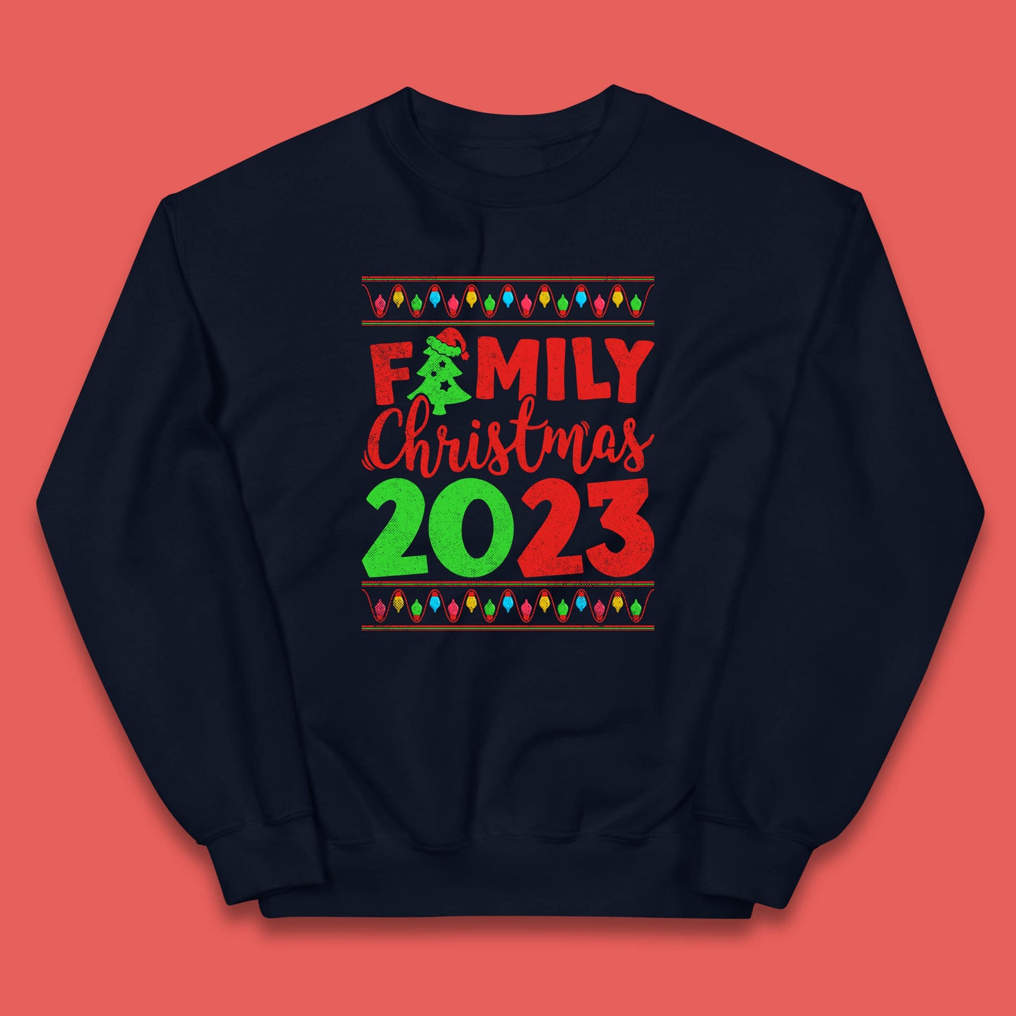 Family Christmas 2023 Merry Christmas Squad Xmas Matching Costume Kids Jumper
