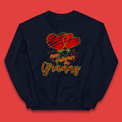 Happy Valentine's Day Granny Kids Jumper