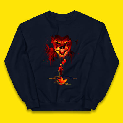 IT Clown Pennywise Halloween Horror Movie Character Serial Killer Clown Costume Kids Jumper