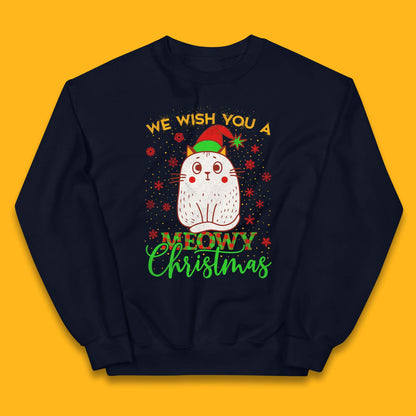 Meowy Christmas Kids Jumper