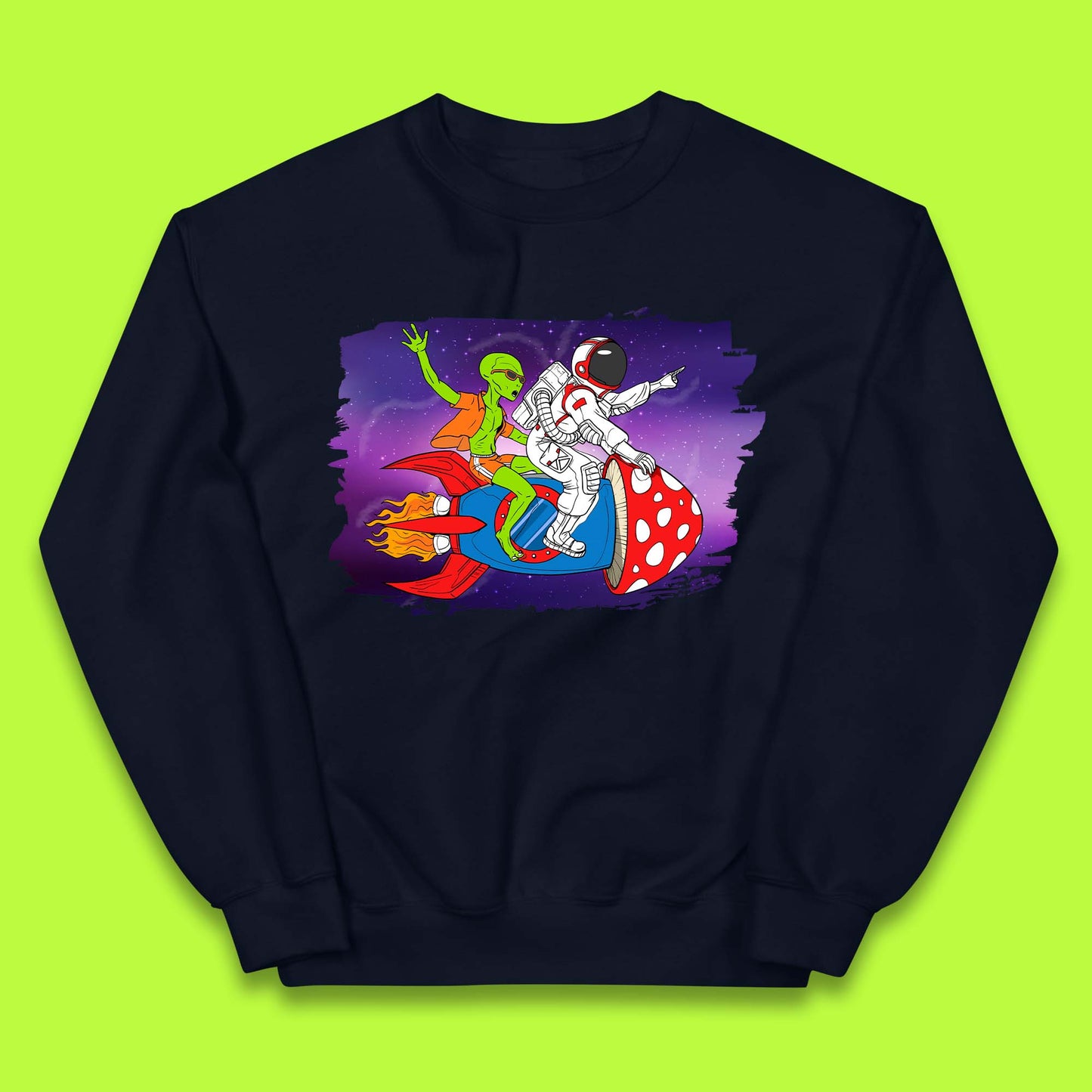 Alien & Astronaut Rocket Ship Kids Jumper