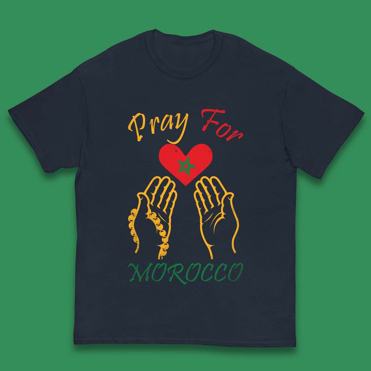 Pray For Morocco Stay Strong Morocco Earthquake Support Kids T Shirt