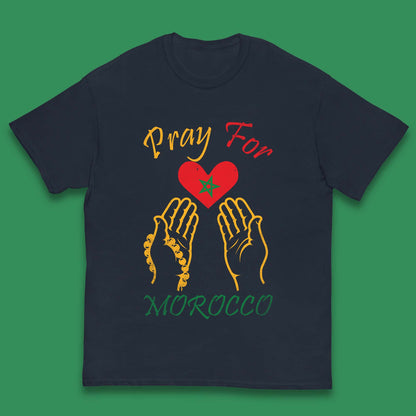 Pray For Morocco Stay Strong Morocco Earthquake Support Kids T Shirt