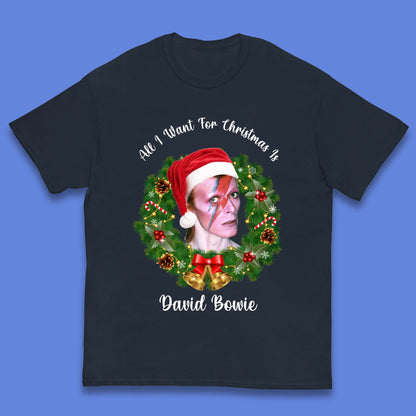 David Bowie Christmas Kids T-Shirt