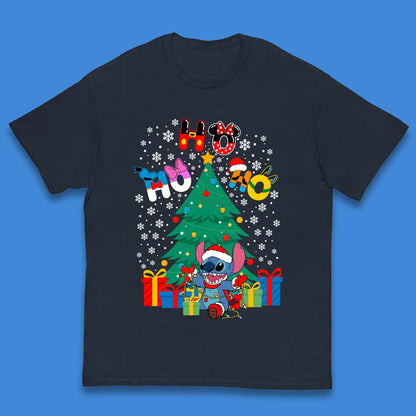 Ho Ho Ho Stitch Christmas Kids T-Shirt