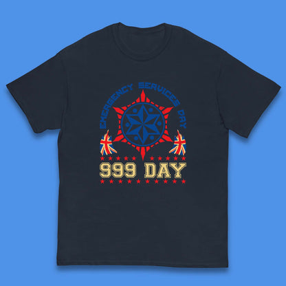 Emergency Services Day 999 Days United Kingdom Annual Holiday Emergency Services First Responder Kids T Shirt