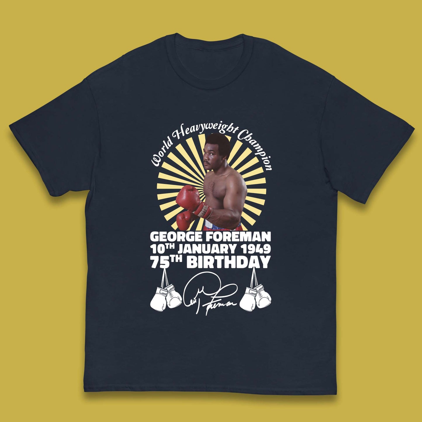 George Foreman 75th Birthday Kids T-Shirt
