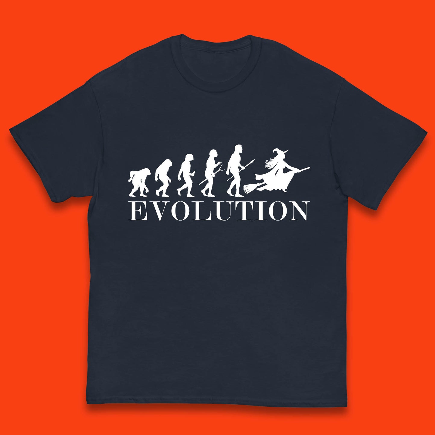 Witch Evolution Halloween Scary Spooky Witch Costume Kids T Shirt