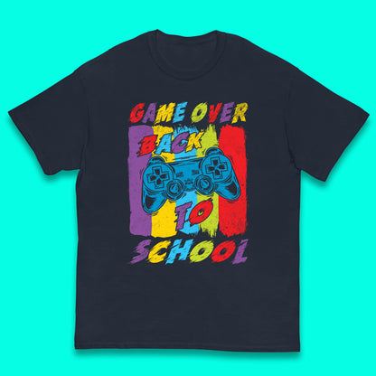 Game Over Return to the Halls of Learning Back To School Kids Study Gift Kids T Shirt