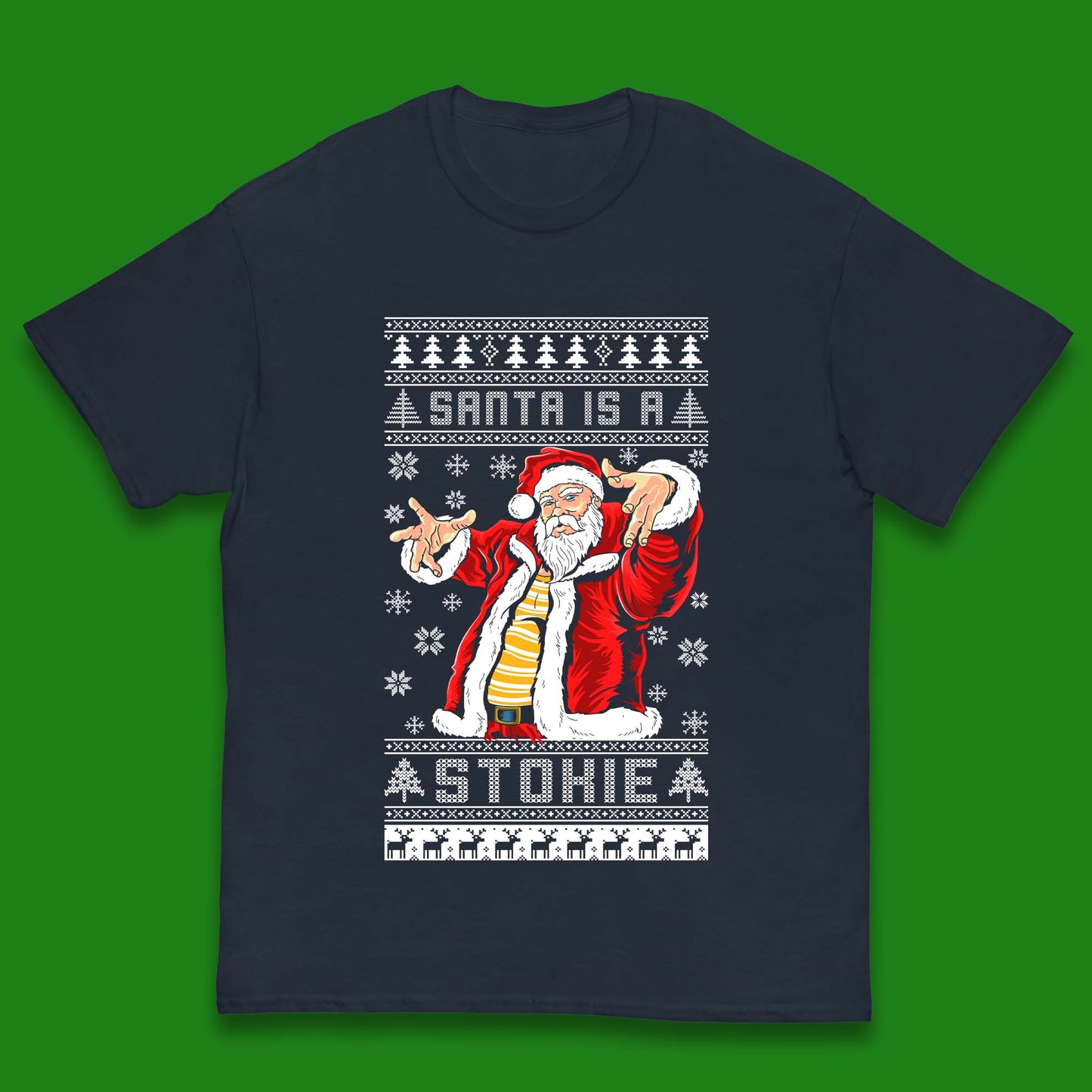 Santa is A Stokie Christmas Kids T-Shirt