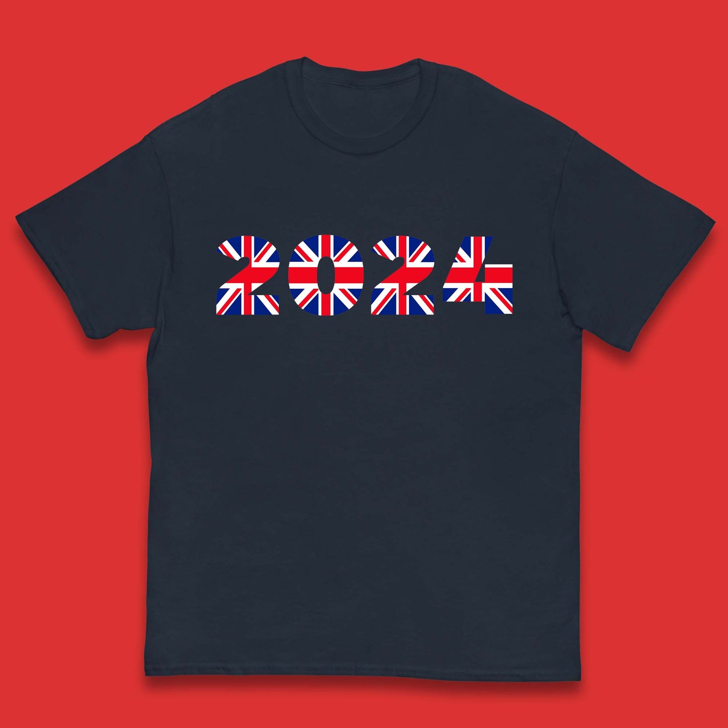 New Year 2024 UK Flag Kids T-Shirt
