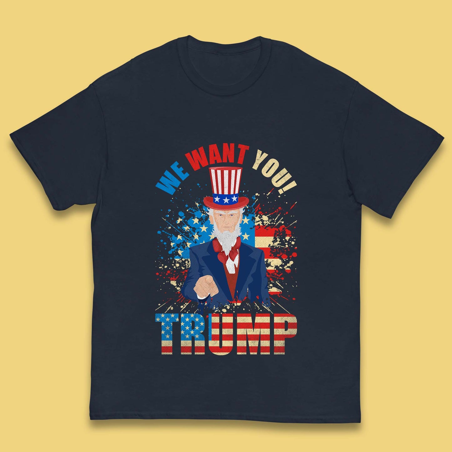Uncle Sam We Want You Trump Make America Great Again Donald Trump Kids T Shirt
