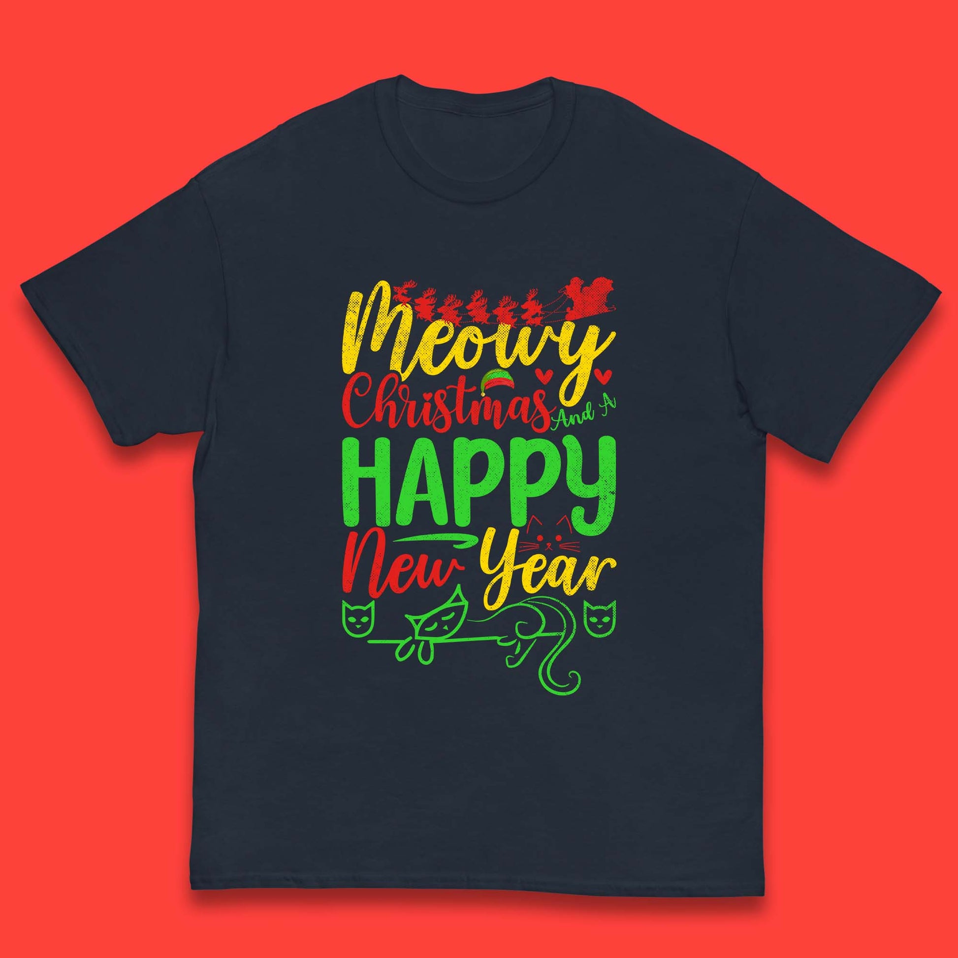meowy christmas t shirt