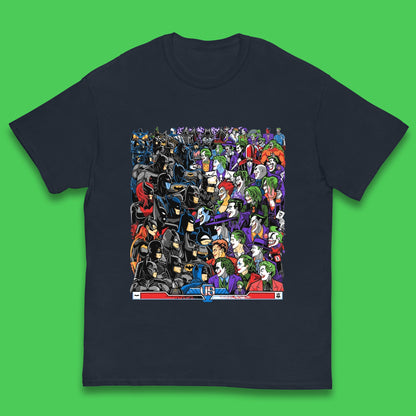 Bats VS Clowns DC Comics Batmans VS Joker Clowns Fighting Spoof Supervillain Comic Book Character Kids T Shirt