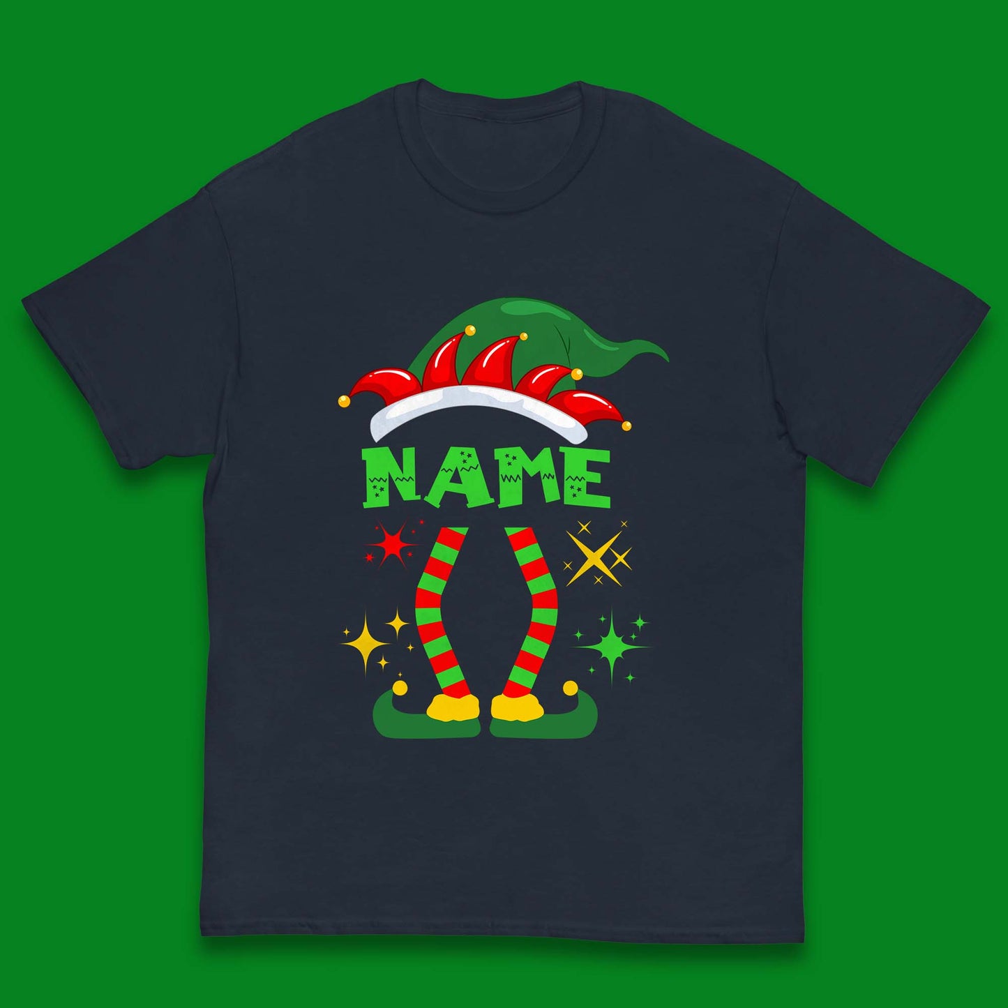 Personalised Elf Christmas Kids T-Shirt
