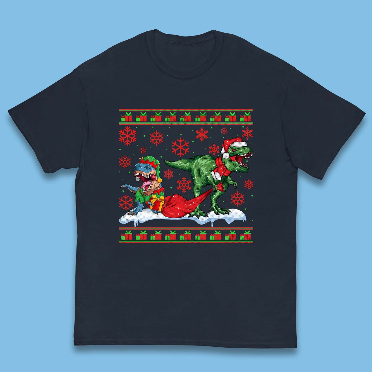 santa & elf costume t shirt