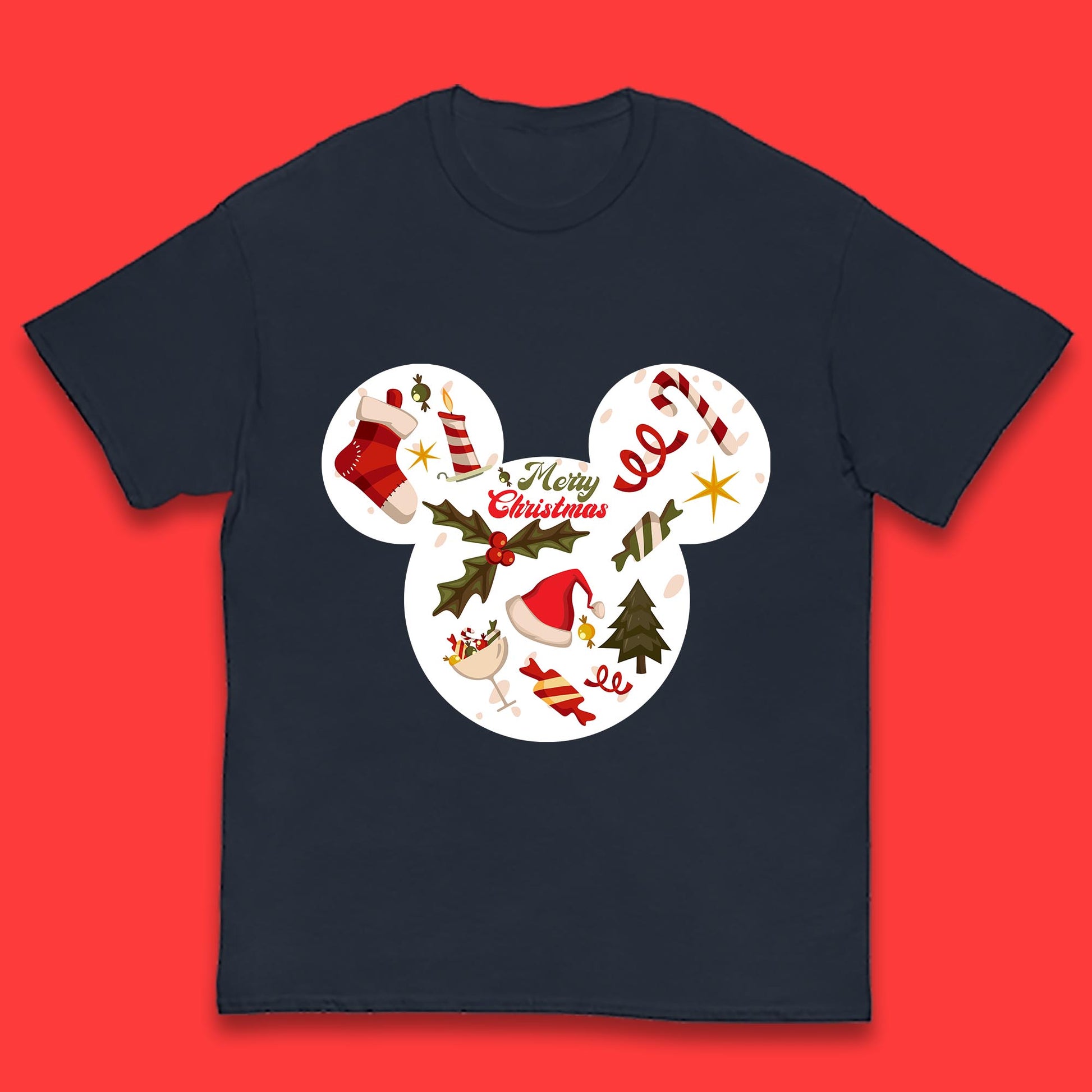 mickey mouse christmas tee