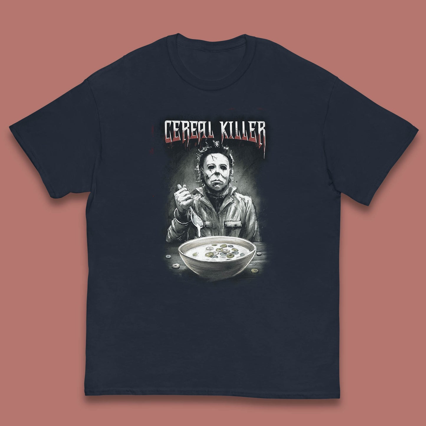 Michael Myers Cereal Killer Halloween Serial Killer Horror Movie Character Kids T Shirt