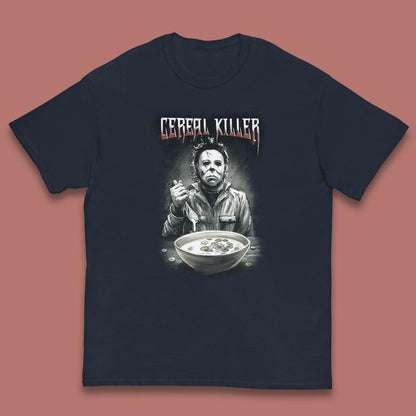 Michael Myers Cereal Killer Halloween Serial Killer Horror Movie Character Kids T Shirt