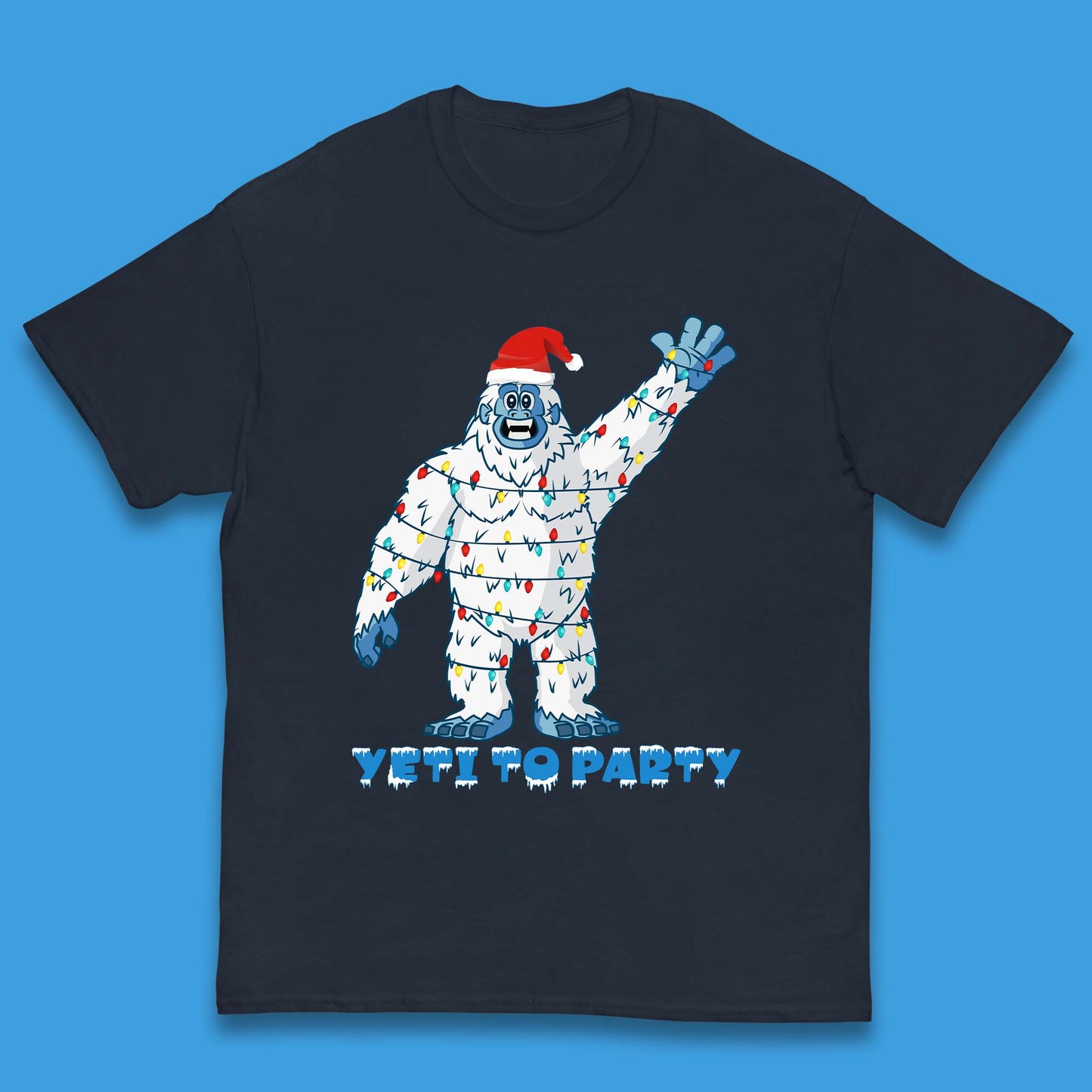 Yeti To Party Christmas Kids T-Shirt