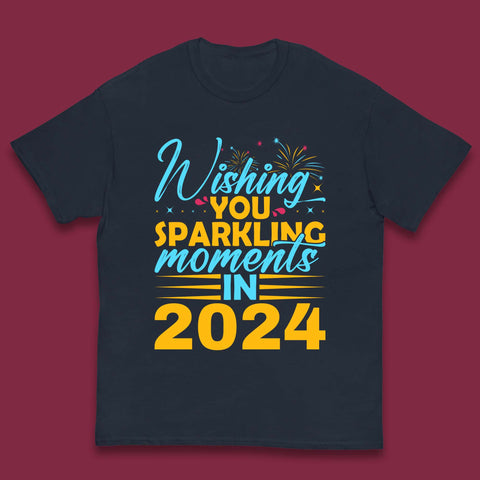 Wishing You Sparkling Moments in 2024 Kids T-Shirt