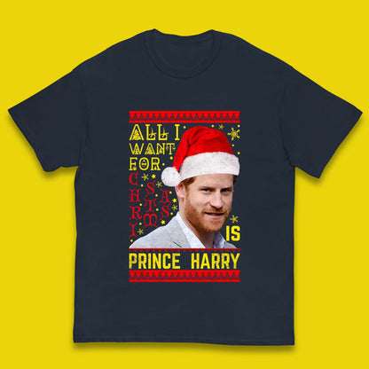 Prince Harry Christmas Kids T-Shirt
