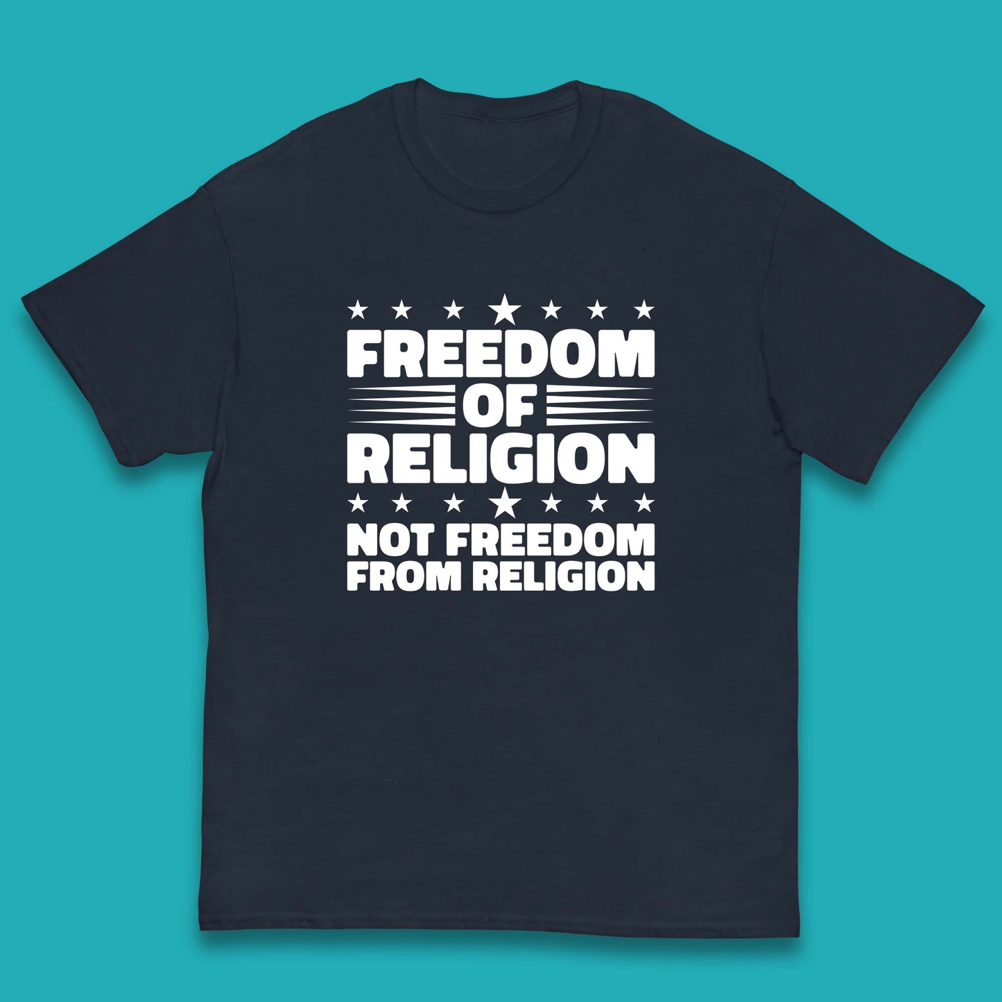 Freedom Of Religion Not Freedom From Religion Separation Of Church Of State Anti-Fascist Kids T Shirt