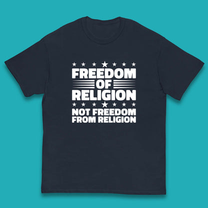 Freedom Of Religion Not Freedom From Religion Separation Of Church Of State Anti-Fascist Kids T Shirt