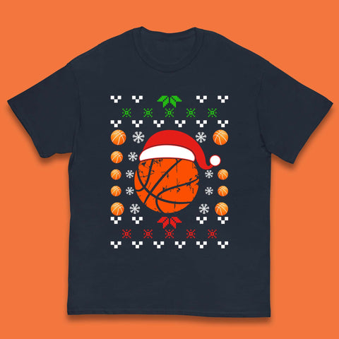 Basketball Christmas Kids T-Shirt