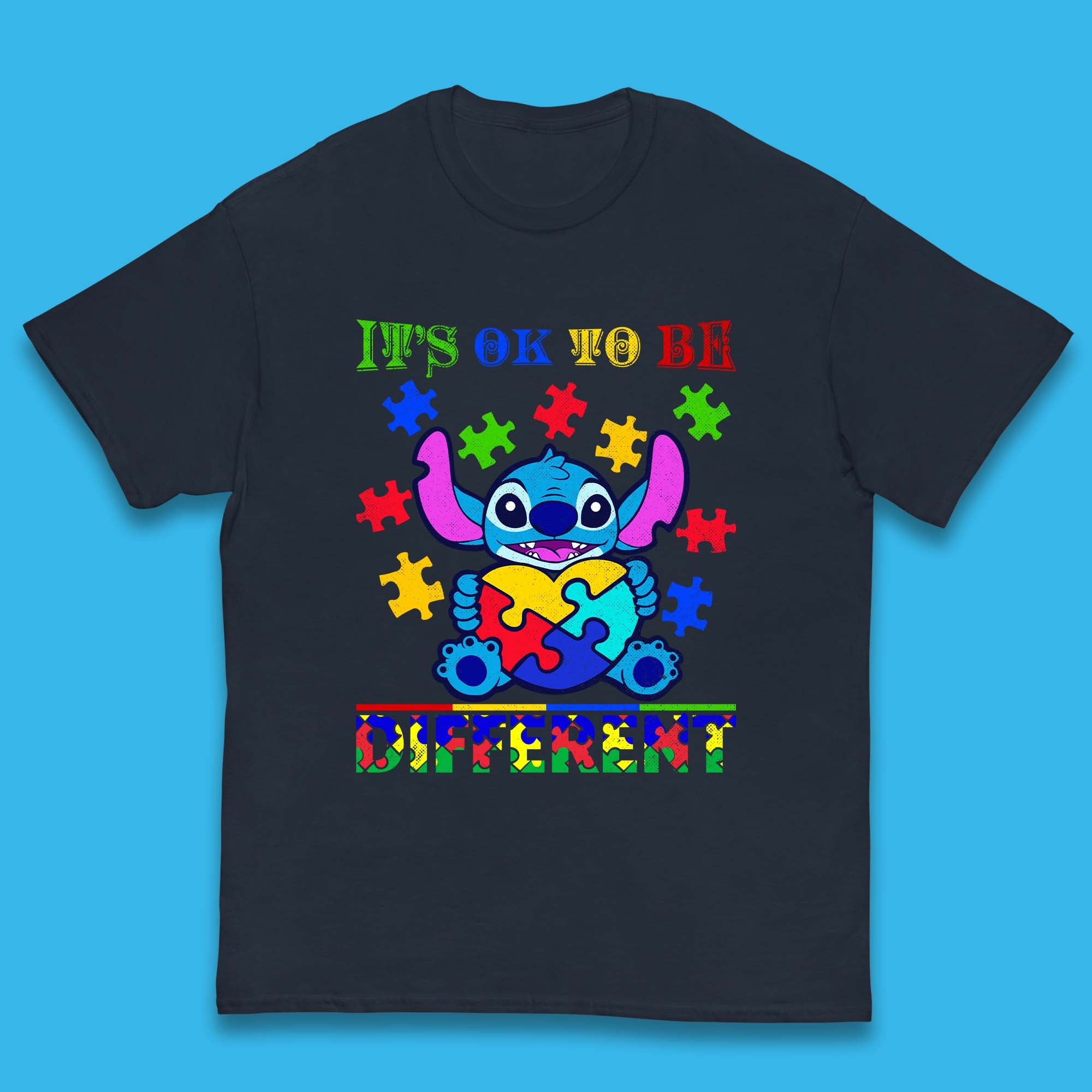 Disney Stitch Autism Kids T-Shirt