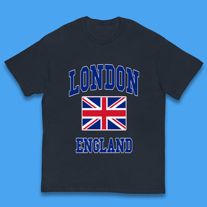 London England Flag Great Britain United Kingdom Uk Union Jack Souvenir British Flag Kids T Shirt