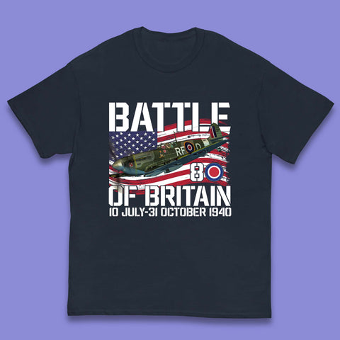 Battle Of Britain 10 July To 31 October 1940 WW2 Fighter Jet British Airforce Kids T Shirt