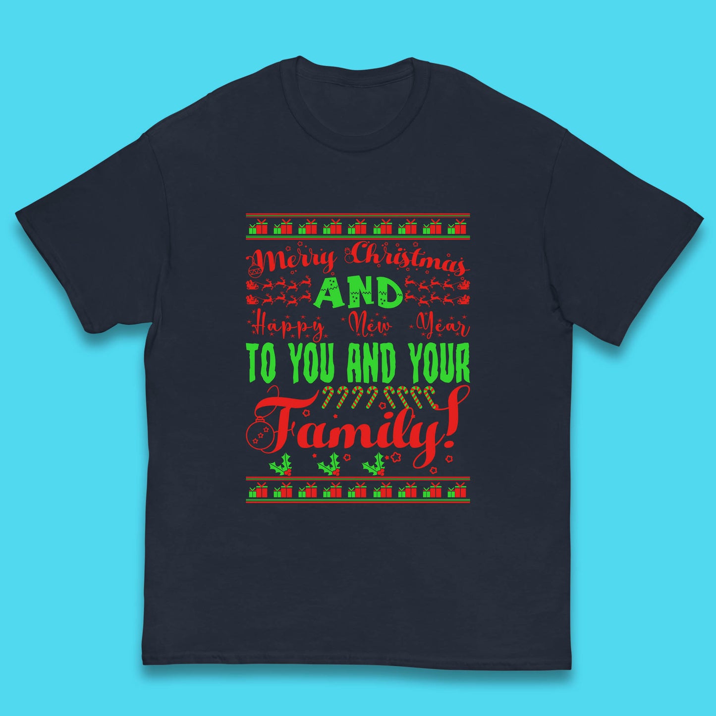 merry christmas family t shirt