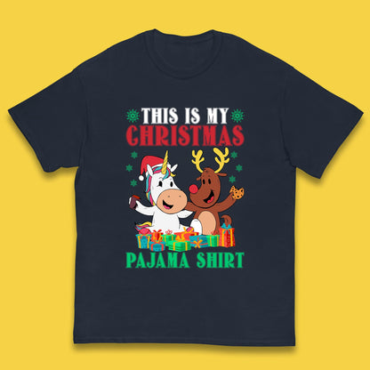 christmas unicorn reindeer t shirt