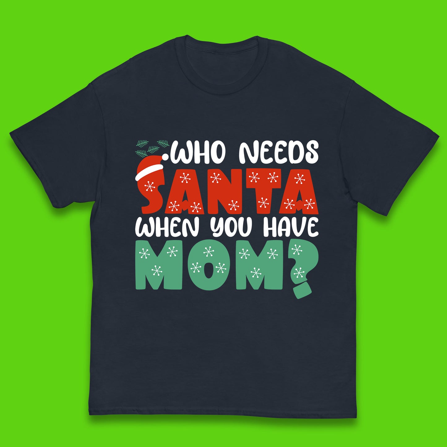 santa mom christmas t shirt